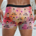 Custom Photo Funny I Love My Lover - Gift For Husband, Boyfriend - Personalized Men's Boxer Briefs