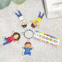 Our Grandkids - Loving Gift For Grandma, Grandparents, Mother - Personalized Acrylic Tag Keychain