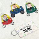 Custom Photo Drive Safe Daddy - Birthday, Loving Gift For Dad, Father, Papa, Grandpa - Personalized Acrylic Tag Keychain