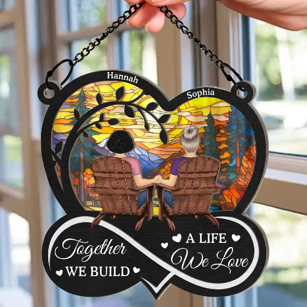 You & Me We Got This Till Our Last Breath - Personalized Window Hanging Suncatcher Ornament