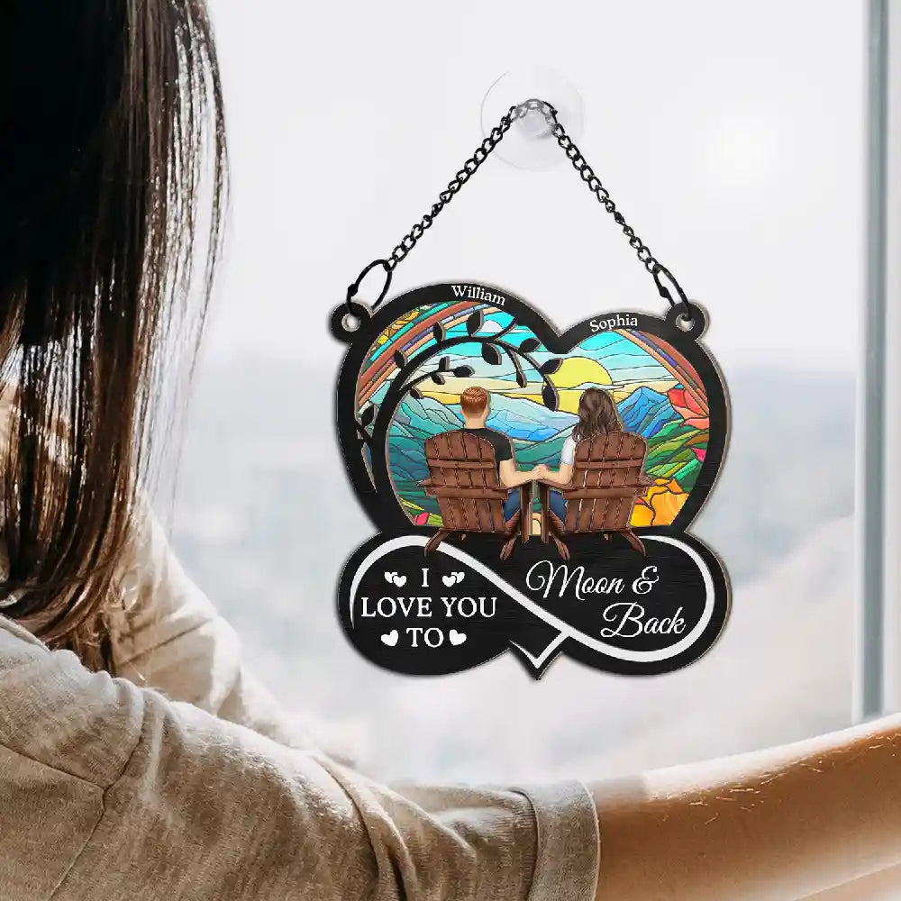 You & Me We Got This Till Our Last Breath - Personalized Window Hanging Suncatcher Ornament