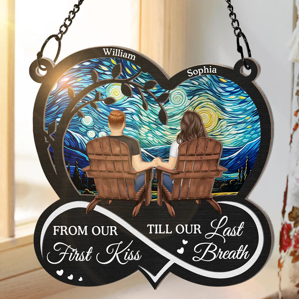 You & Me We Got This Till Our Last Breath - Personalized Window Hanging Suncatcher Ornament