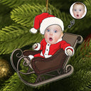 Custom Photo Baby Christmas Costumes - Personalized Cutout Acrylic Ornament