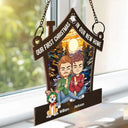 Our First Christmas In Our New Home - Personalized Window Hanging Suncatcher Ornament