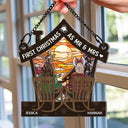 Gift For Couples, Family - First Christmas In Our New Home Couples - Personalized Window Hanging Suncatcher Ornament