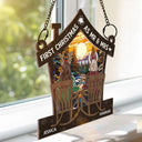 Gift For Couples, Family - First Christmas In Our New Home Couples - Personalized Window Hanging Suncatcher Ornament