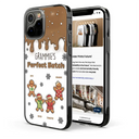 Gift For Grandparents - Gingerbread Grandma Grandpa Perfect Batch - 3D Inflated Effect Printed Personalized Clear Phone Case