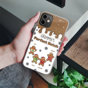 Gift For Grandparents - Gingerbread Grandma Grandpa Perfect Batch - 3D Inflated Effect Printed Personalized Clear Phone Case