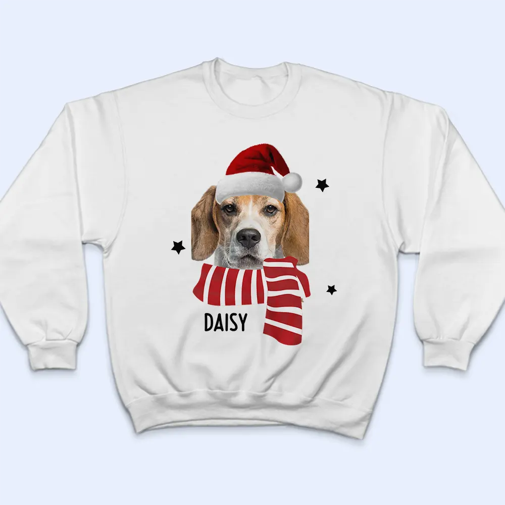 Christmas,Custom Photo,Pet Lovers,Dog Lovers,Cat Lovers,Happy - Custom Photo I Love My Dog Cat - Personalized Loungewear Set