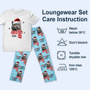 Christmas,Custom Photo,Pet Lovers,Dog Lovers,Cat Lovers,Happy - Custom Photo I Love My Dog Cat - Personalized Loungewear Set