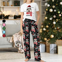 Christmas,Custom Photo,Pet Lovers,Dog Lovers,Cat Lovers,Happy - Custom Photo I Love My Dog Cat - Personalized Loungewear Set