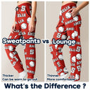 Funny Sports Pattern Baseball Volleyball Basketball - Personalized Pajama Pants