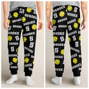 Sport Dad, Baseball, Softball, Basketball, Football, Golf - Colorful Sports Pattern Baseball Volleyball Basketball - Personalized Pajama Pants