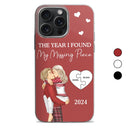 Gift For Couples,Gift For Husband,Gift For Wife,Gift For Boyfriend,Gift For Girlfriend,Anniversary,Love - The Year I Found My Missing Piece Kissing Couples - Personalized Clear Phone Case