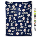 Sport Dad, Baseball, Softball, Basketball, Football, Golf, Gift For Kids - Colorful Sports Pattern Baseball Volleyball Basketball - Personalized Fleece Blanket, Sherpa Blanket