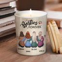 Gift For Bestie,Gifts For Colleagues,Funny - Our Friendship Is Like This Candle Besties - Personalized Scented Candle With Wooden Lid