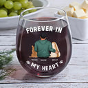 Dog Lovers, Dog Mom, Dog Dad, Pet Lovers - A Bond That Can't Be Broken Dog Mom Dog Dad - Personalized Stemless Wine Glass