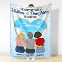 Love,Gift For Mother,Mom - Daughters (Adult),Gift For Daughter - Mother & Daughters Forever Linked Together - Personalized Fleece Blanket, Sherpa Blanket