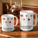 Gift For Bestie,Gift For Sisters,Gifts For Colleagues,Happy,Old Best friends - It Takes A Long Time To Grow An Old Friend Birth Flowers - 3D Inflated Effect Printed Mug, Personalized White Edge-to-Edge Mug