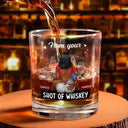 Gift For Couples,Gift For Husband,Gift For Boyfriend - I Promise To Always Be By Your Side - Personalized Whiskey Glass
