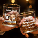 Gift For Couples, Gift For Husband, Gift For Boyfriend - Thanks For All The Orgasms - Personalized Whiskey Glass
